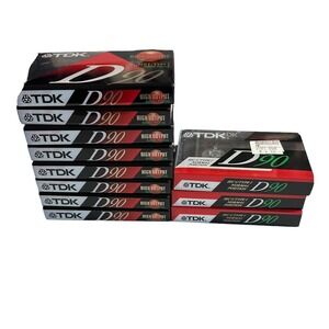 Vintage TDK D90 Type I Normal Bias High Output Blank Audio Cassette Tapes 11 NEW